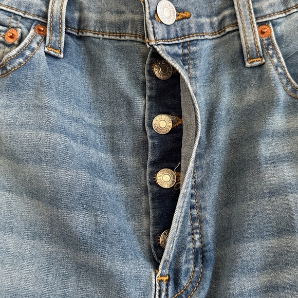 Re/Done 70s Stove Pipe Jeans- High Rise Straight ADEDBLUE Wash- Size 30- NWT - Picture 6 of 13